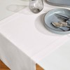 Solino Home Linen White Table Runner 60 Inch - 100%