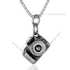 BIYONGDE Vintage Stainless Steel Camera Pendant (No Filming Function) Necklace