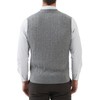 Kallspin Men's Cable Knit Sweater Vest Wool Blend V Neck