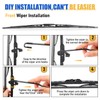 BBTO 10 Pack 22 Inch Wiper Blades Silicone Wipers Durable