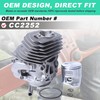 Adefol 43Mm Cylinder Piston Kit for Husqvarna 545 550XP Jonsered