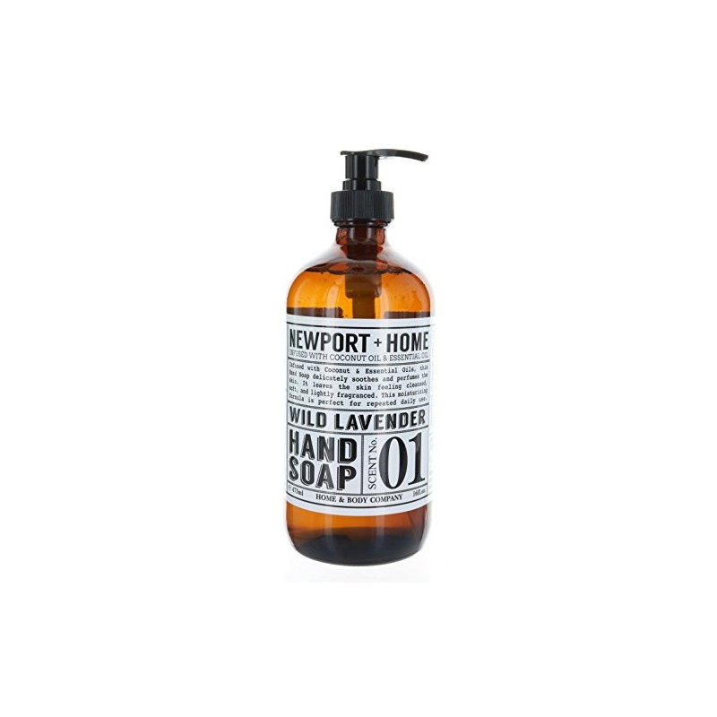 Newport + Home Hand Soap, Wild Lavender 16 oz, Infused