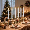 Eldnacele Flameless Window Taper Candles with Remote and Timer, Battery