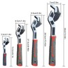 AIXXCUVQ Self Adjusting Pipe Wrench with Universal Compatibility Multifunctional Universal
