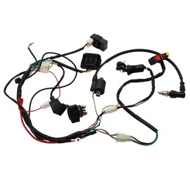 Complete Electrics Wiring Harness D8EA Spark Plug CDI Ignition Coil Kits for Chinese Dirt Bike 150cc 200cc 250cc Zongshen Loncin