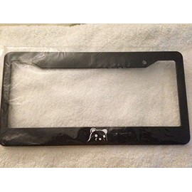 Stickysight.com Pedo The Bear - JDM - Automotive Black License Plate Frame - Racing