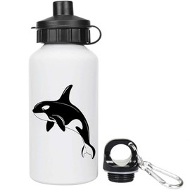 Azeeda 400ml 'Orca Whale Jumping' Kids Reusable Water/Drinks Bottle (WT00079781)