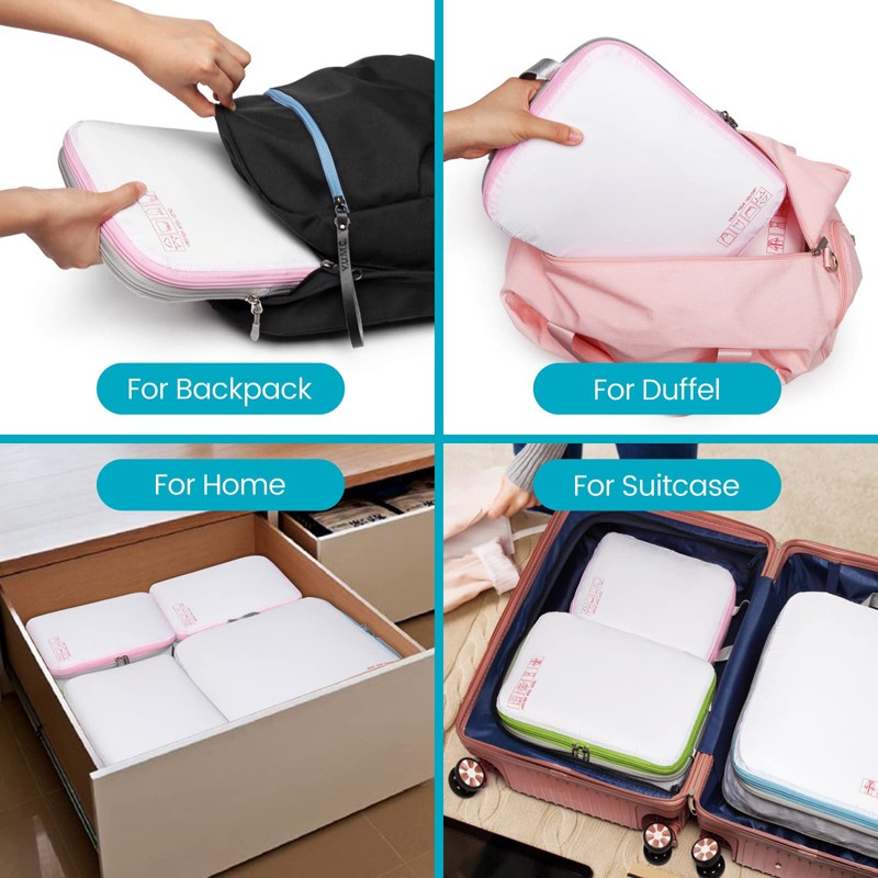 Cambond Compression Packing Cubes for Travel Women - 4 Pack