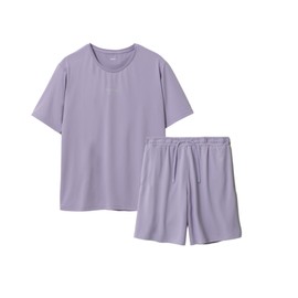 [TENTIAL] BAKUNE Dry Women's [ バクネ ドライ ウィメンズ ] 上下セット(半袖・ショートパンツ) 一般医療機器 リカバリーウェア レディース ラベンダー M