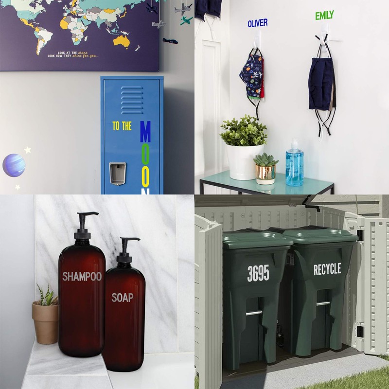 Graphic Products Duro 1/2-Inch Gothic Vinyl Letters and Numbers Set