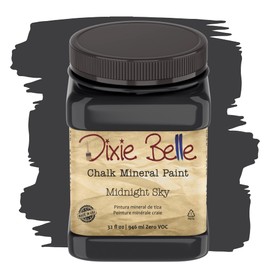 Dixie Belle Paint Company Chalk Finish Furniture Paint | Midnight Sky (32oz) | Matte Blue Black Chic Chalk Mineral Paint | DIY Furniture Paint | Made in the USA