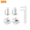sourcing map M4/M5 202Pcs T Nuts Sliding T Slot Nut