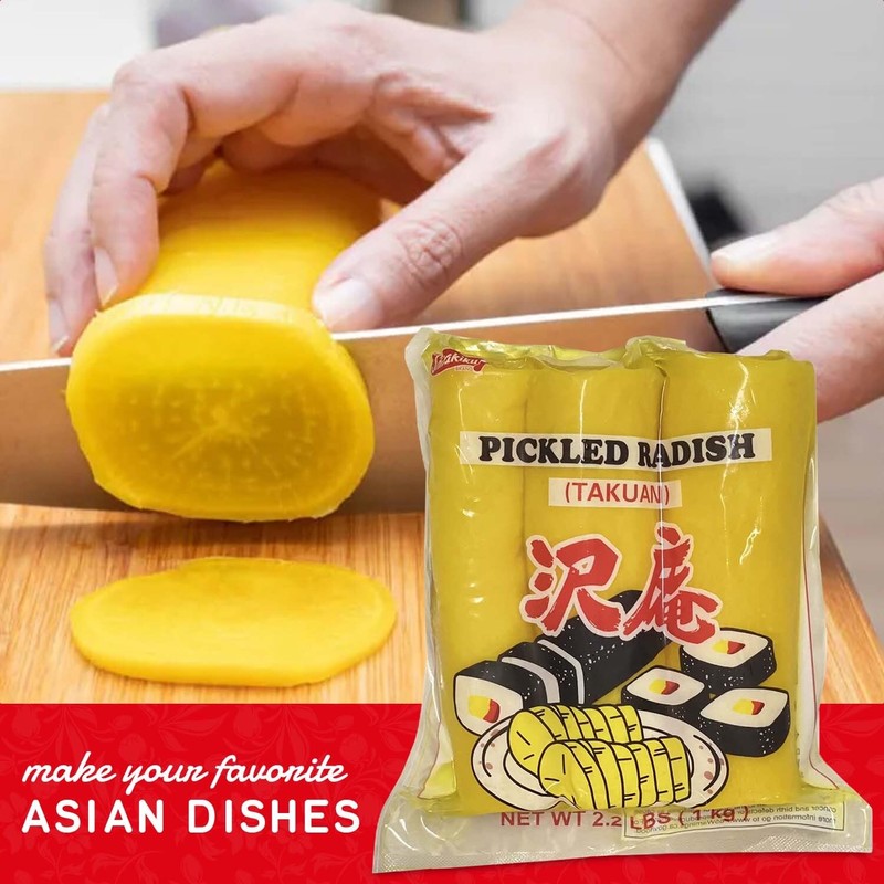 Shirakiku Pickled Radish Takuwan | Japanese Pickle with Sulfites |