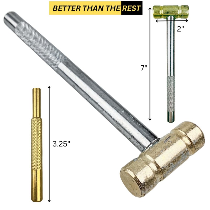 WEDGE 11 Piece Hammer & Punch Set | Includes 8