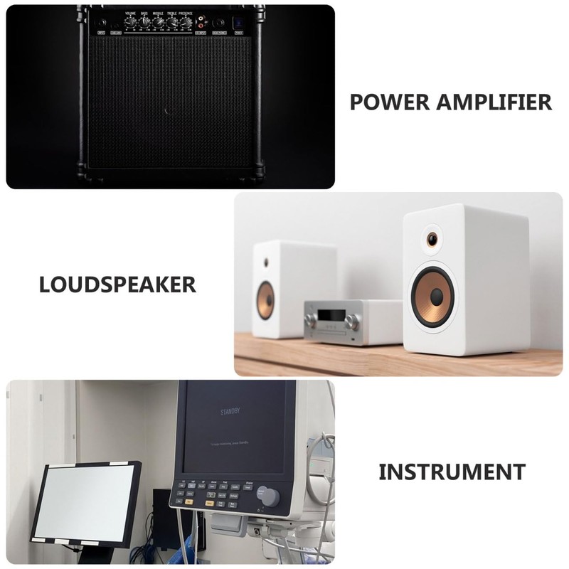 Ciieeo 12pcs 57x13mm Amplifier Foot Pad Anti-Vibration Stand Insulator Speaker