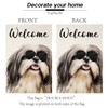 TopPacific Welcome Shih Tzu with Sunglasses Garden Flag Small Vertical