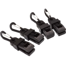 GoodsLand 4-Piece Set & Carabiner with Alligator-Type Tarp Clips GD-TARPCLIP