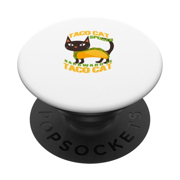 Taco Cat ist rückwärts buchstabiert, Taco Cat Design PopSockets mit