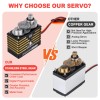 HobbyPark Waterproof 966oz-in 70KG Servo High Torque Servo Brushless Motor