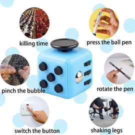 3 Pcs Fidget Toys Cube Toy, Anti-Stress Toy Anti-anxiety Toy Sensory Toys Killing Time Finger Toy Stress Relieve Toys, Perfect for Classroom Office Home Toy Gift