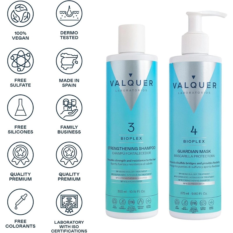 Valquer Bioplex Pack No3 Shampoo + No4 Mascarilla 300 ml