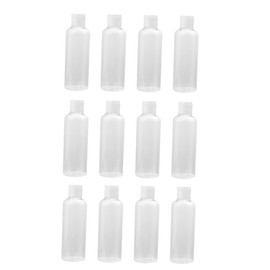 IWOWHERO 100ml Refillable Travel Shampoo Bottle 12 Pack Empty Cosmetics Bottles Flip Cap for Liquid Emulsion Suitable for Travel and Daily Use