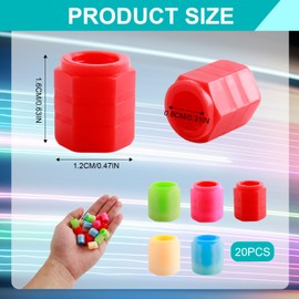 Pack of 20 Car Luminous Valve Caps Car 5 Colours Universal Fluorescent Tyre Valve Caps Car Luminous ABS Plastic Tyre Waterproof Valve Caps for Bicycle Motorcycle SUV Truck