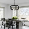 Lanhall 8 Black Light Farmhouse Chandelier Dining Room Light Fixture