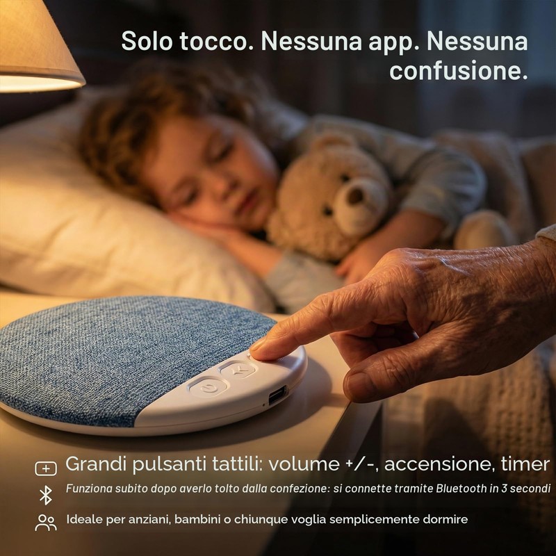 AHYDFSR Altoparlante da Cuscino Bluetooth, Mini Cassa Bluetooth Portatile, con