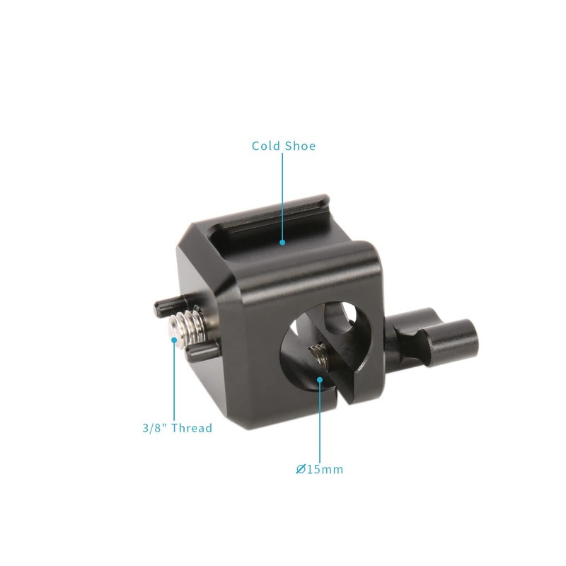 NICEYRIG Universal Cold Shoe to 1/4"-20 Screw Adapter, Works for