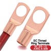 4 Gauge Wire (25ft Each- Black/Red) Copper Clad Aluminum CCA,20pcs