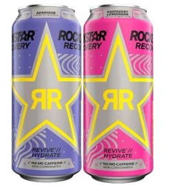 Rockstar Recovery Energy Drink, Berryade & Raspberry Lemonade, (16 Pack) - Variety Pack