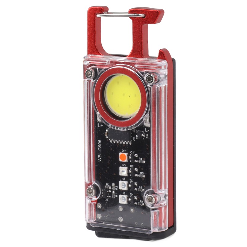 800LM COB Keychain Work Light Rechargeable Mini LED Flashlightht Outdoor