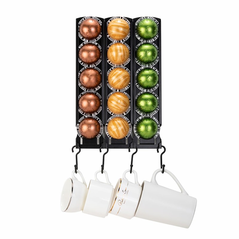Nespresso Pods Holder for Coffee Pod Holder Organizer Wall Mount