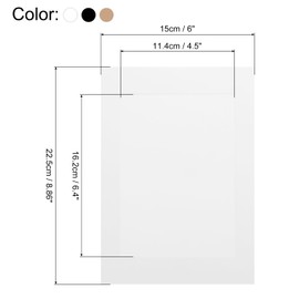 MECCANIXITY 10PCS Paper Photo Frames, 9 x 6 Inch Cardboard Picture Frames with Clips & Strings, DIY Photo Hanging Display for Home Office Decor, 3 Assorted Color