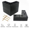 RUENXG 4-Pack L-Shaped Metal Furniture Legs 1.96" Heavy Duty Sofa