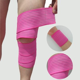 Vendaje de rodillera deportiva MOSU, rodillera elástica transpirable, vendaje de rodilla de codo, tamaño ajustable, Correas de soporte para rodillas para piernas, muslos, tendones de la corva, tobillos y codos Reducen la hinchazón, el alivio linfático y 
