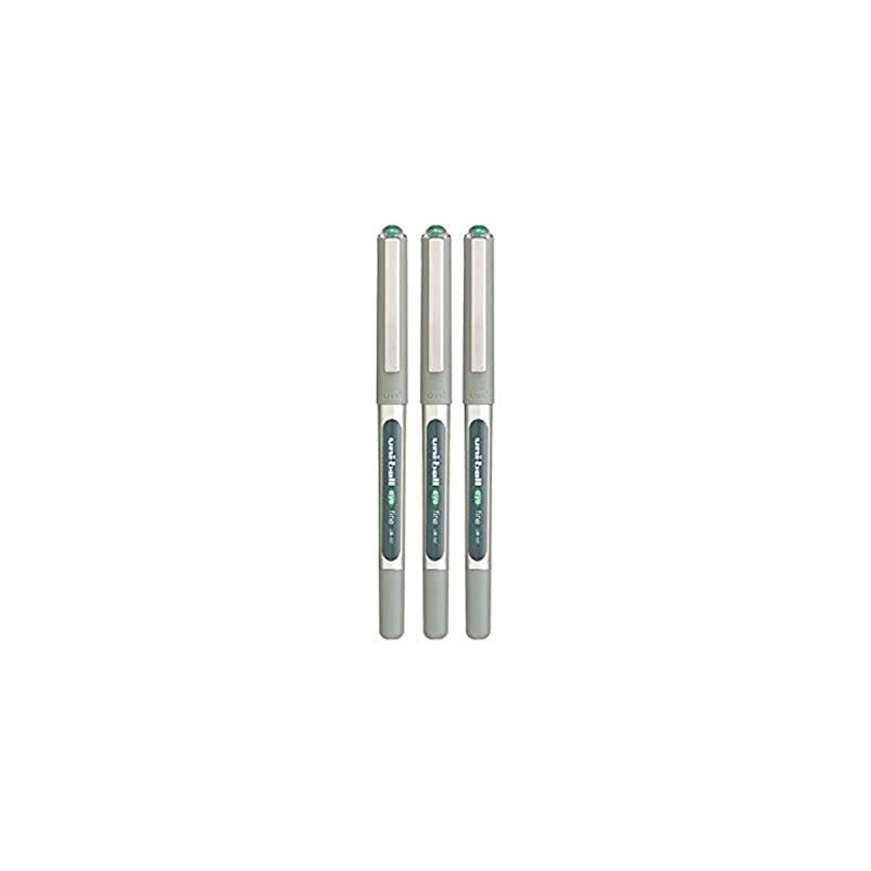 3 x uni-ball Auge UB-157 walze-kugelschreiber fein (0.7mm) grün