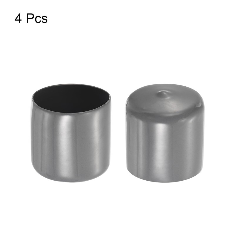 sourcing map 4pcs Rubber End Caps 43mm ID Vinyl Round