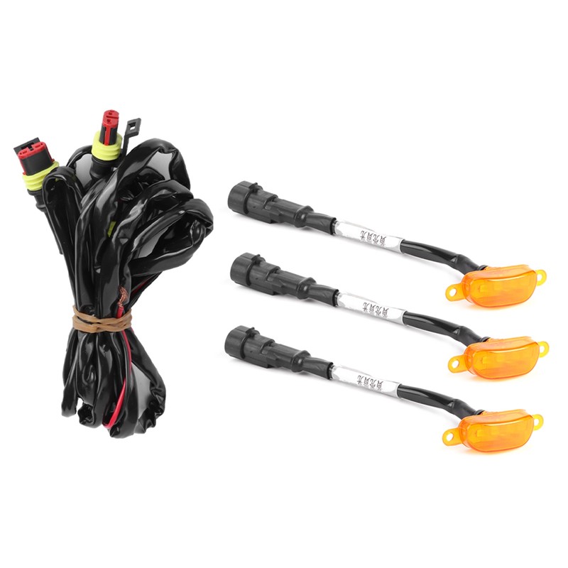 3pcs Car Grille Light with Harness High Brightness Fit for