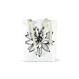 Le Jardin du Lin Printed Shopping Bag, Foldable, Fabric Bag with Two Long Handles, Size: 34 x 40 cm