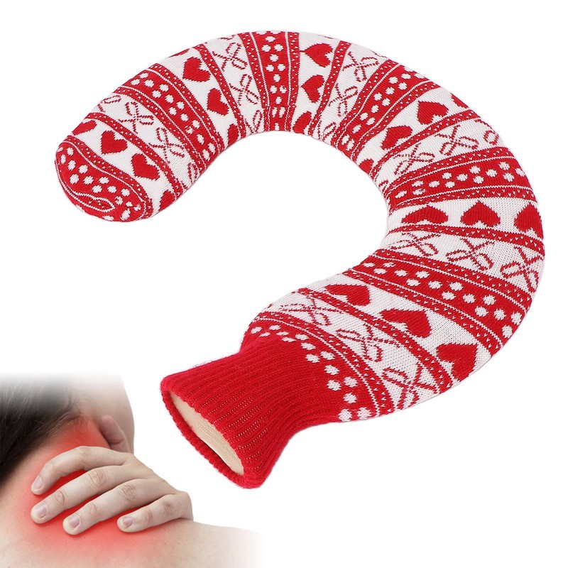 1L U Shaped Hot Water Bag Portable Neck Shoulder Warmer