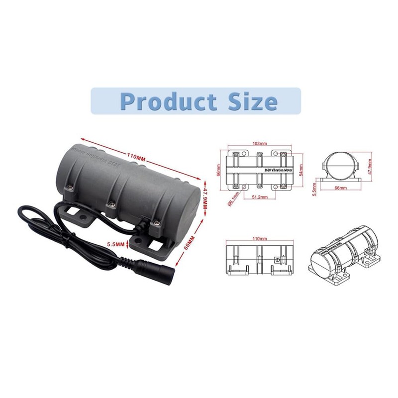 12V DC Motor 3800rpm Strong Vibration Industry Mini Vibration Motor