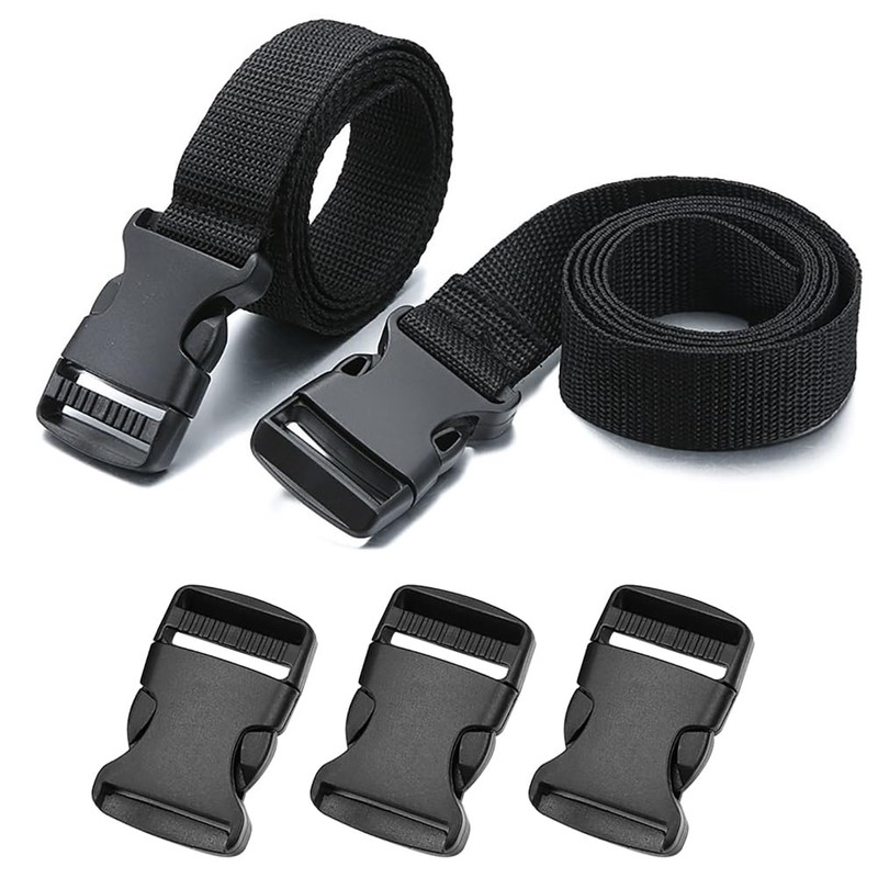 Gasea 20Pcs 25mm(1") Side Release Buckles, Adjustable Replacement Buckle Clip