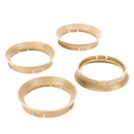 LST 4x Zentrier Ringe Grau-Beige für Alufelgen Radnabe Ø 57,1 mm - Ø 64,0 mm