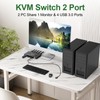 KVM Switch 1 Monitors 2 Computers 4K@144Hz 8K@60Hz, HDMI USB3.0