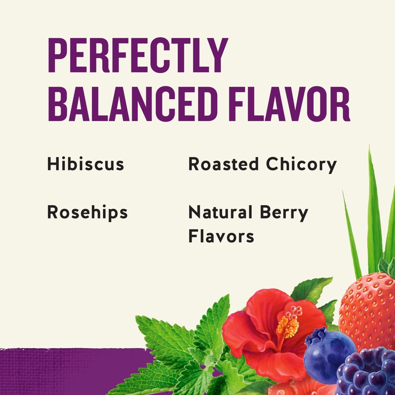 Celestial Seasonings Wild Berry Zinger Herbal Tea, Caffeine Free, 20
