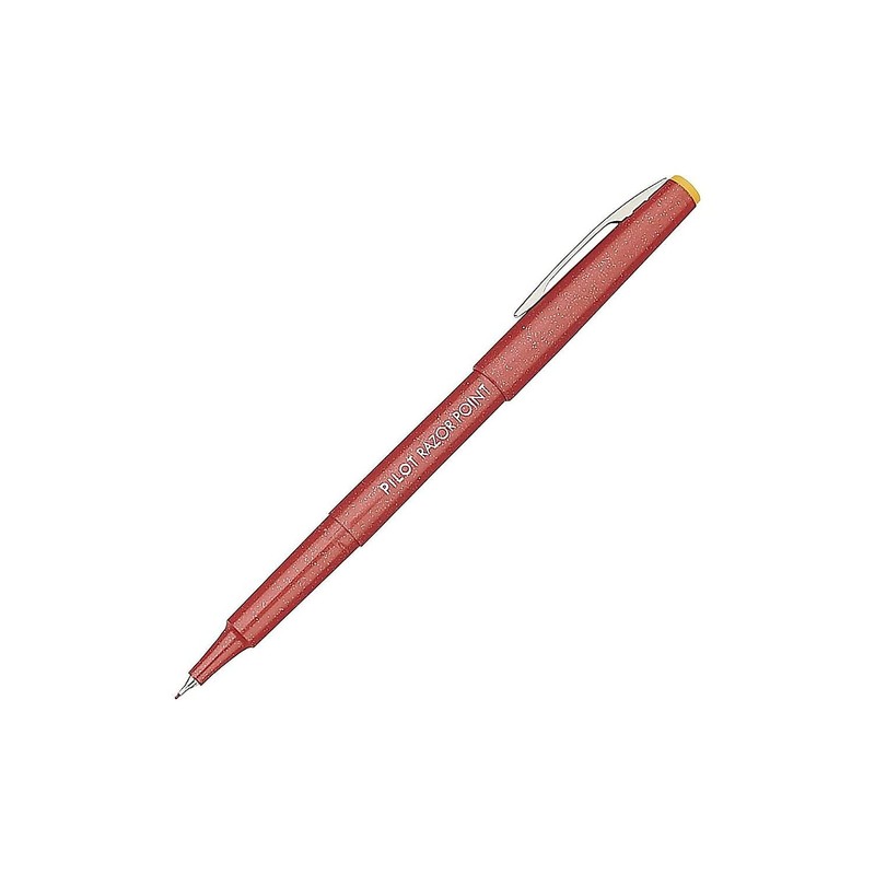 Pilot 11007 Razor Point Marker, .3mm, Extra Fine, Red Ink,