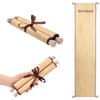 Epakh 1 Pack Blank Paper Scrolls Wrapped on Wood Rod
