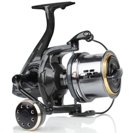 HPLIFE Surf Fishing Reel, 18.7oz Carbon Fiber Spinning Reel 8000/10000/12000 Long Casting Ultra Smooth 10+1 Stainless BB, 66LBS Max Drag Power Saltwater Ocean Offshore Fishing (KCN4, 8000)